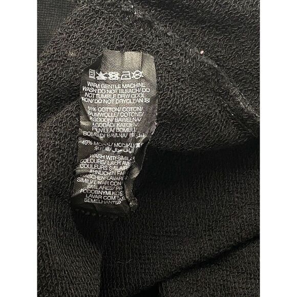 Sweaty Betty After Class Split Sweatshirt Solid Black Athleisure Size US 8-10 - Picture 9 of 10